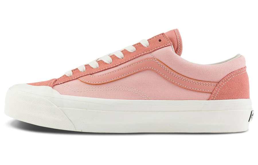 Vans Old Skool REISSUE 136 Abrasion Resistant Breathable Low top Skateboard Shoes Unisex Pink