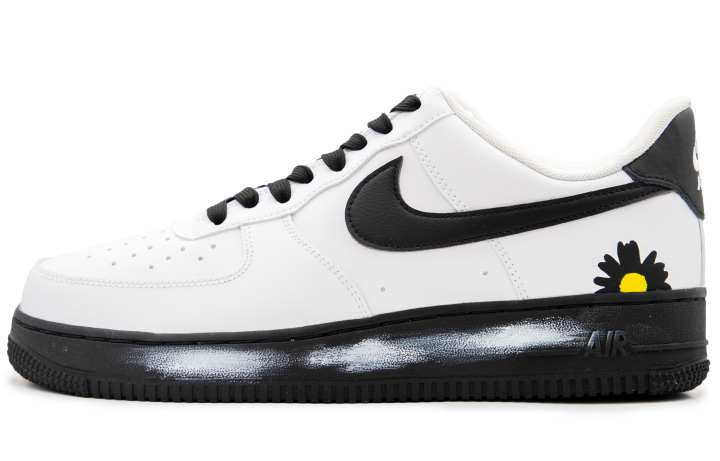 Nike Nike Air Force 1 G Dragon Small Daisy Coverage Slip Resistant Lightweight Low top Skateboard Shoes Men's Black White