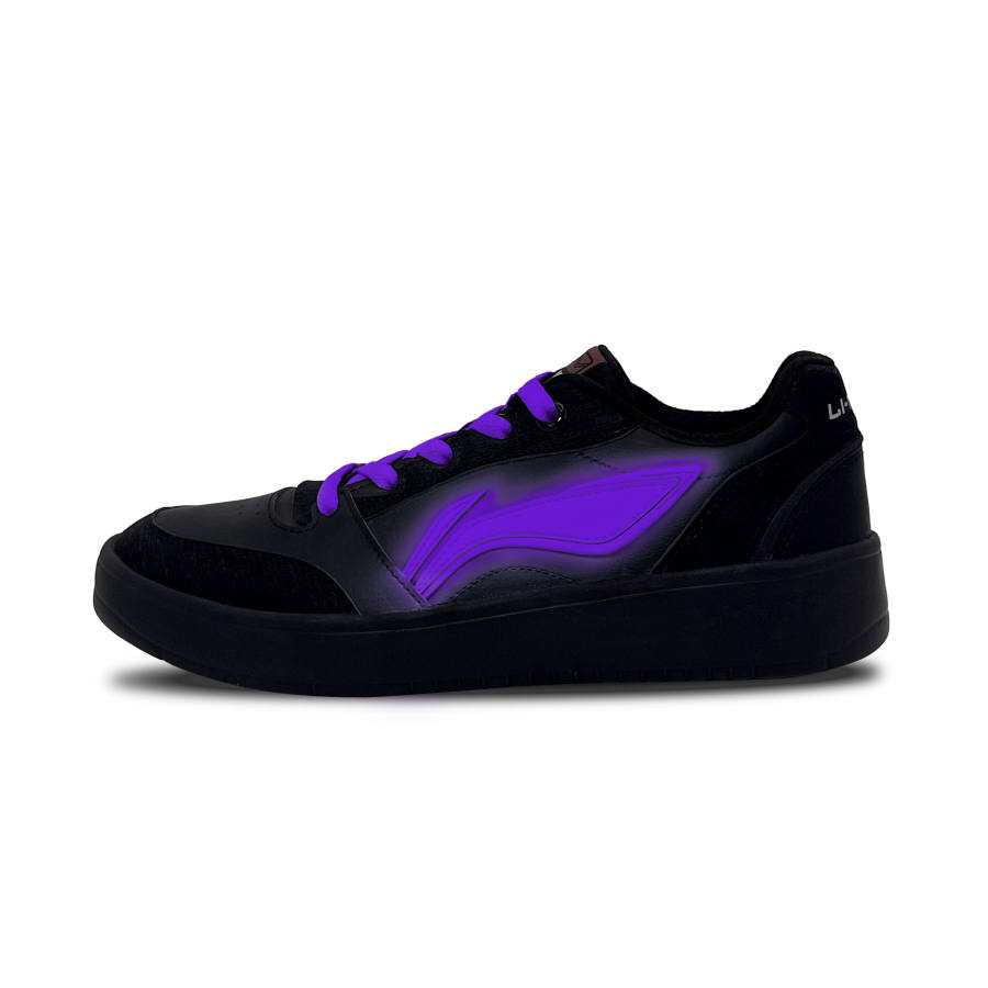 Li-Ning Li Ning Sycee V3 Synthetic Leather Slip Resistant Abrasion Resistant Balance Low top Skateboard Shoes Men's Black