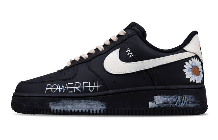 Nike Nike Air Force 1 Abrasion Resistant Low top Skateboard Shoes Unisex Black White