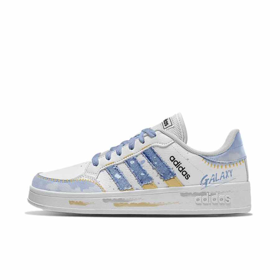 Adidas Neo Breaknet Wilderness Galaxy Abrasion Resistant Low top Skateboard Shoes Unisex Blue