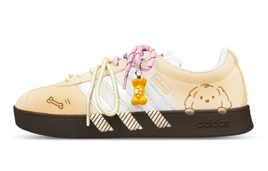 Adidas Adidas VL COURT 2.0 Low top Skateboard Shoes Unisex White Yellow