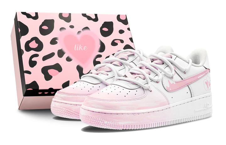 Nike Nike Air Force 1 Low top Skateboard Shoes GS Pink
