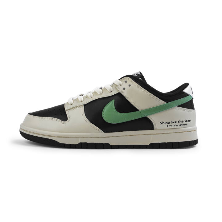 Nike Nike Dunk Synthetic Leather Abrasion Resistant Low top Skateboard Shoes Unisex Ecru