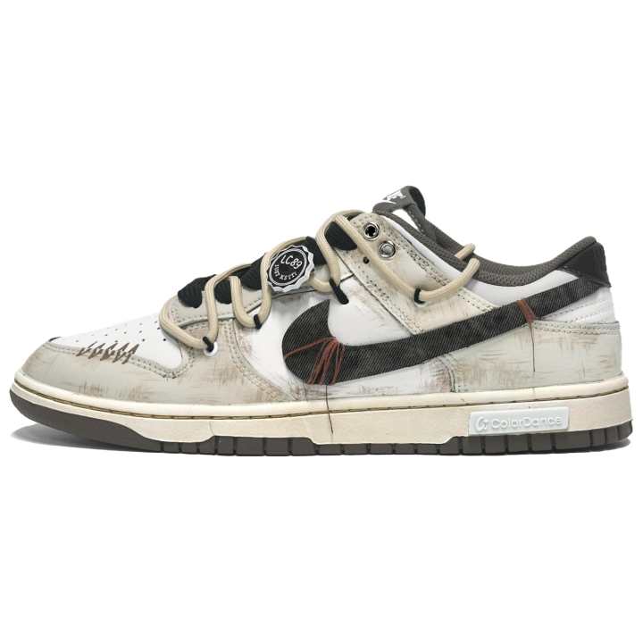 Nike Nike Dunk Abrasion Resistant Low top Skateboard Shoes Men's Khaki