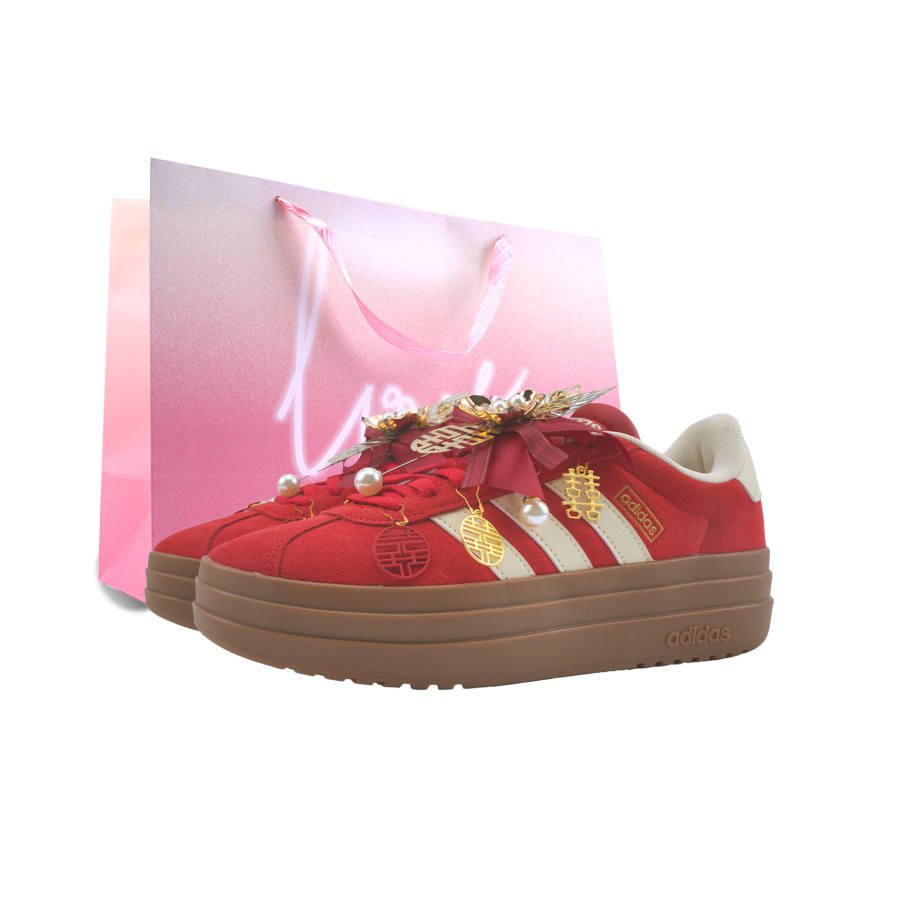 Adidas Adidas VL Court Bold Abrasion Resistant Height Increasing Low top Skateboard Shoes Women's