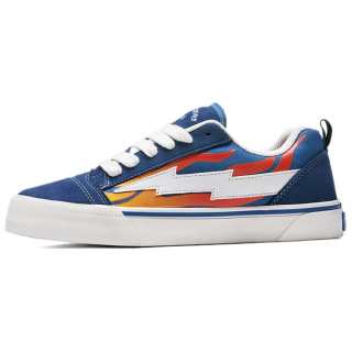 FZFA Lightning Storm Coverage Abrasion Resistant Lightweight Low top Skateboard Shoes Unisex