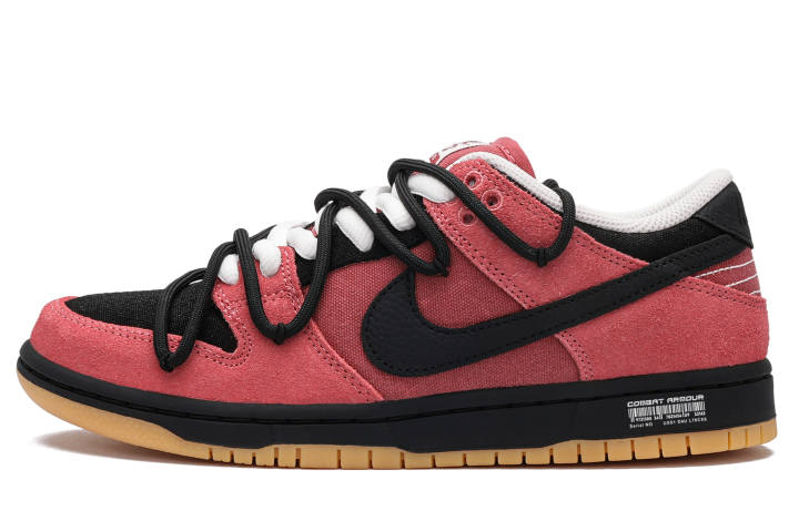 Nike Nike Dunk SB Slip Resistant, Abrasion Resistant, Lightweight Low top Skateboard Shoes Unisex Black Red