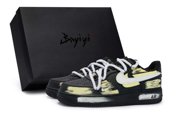 Nike Nike Air Force 1 07 811 Manufacturing, Vertebra Yellow, Special Shoe Box Slip Resistant Abrasion Resistant