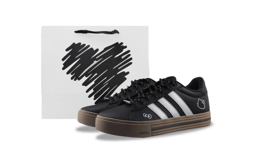 Adidas Adidas Daily 4.0 Wear resistant And Lightweight Low top Skateboard Shoes Unisex Black Silver