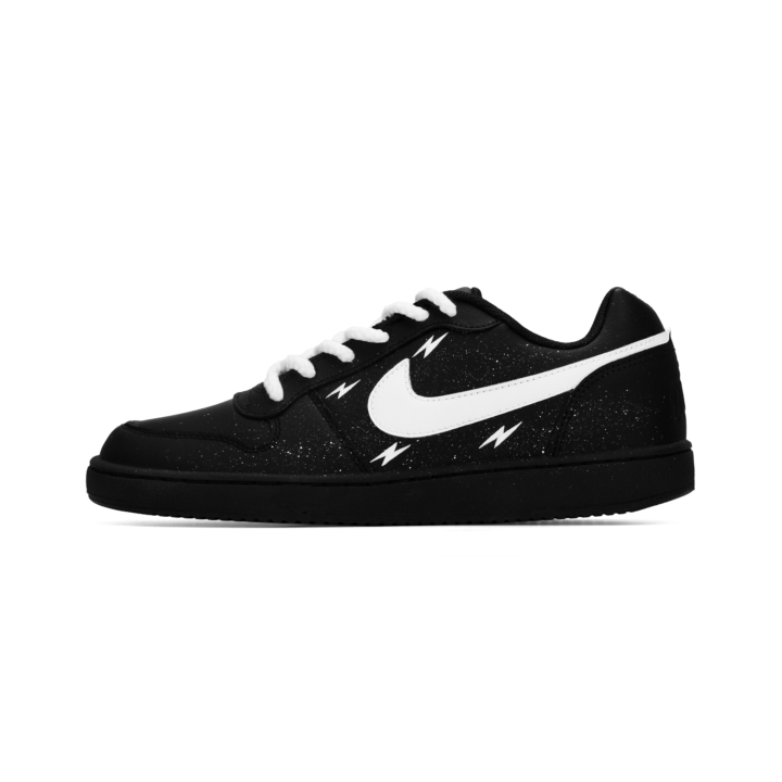 Nike Nike EBERNON Abrasion Resistant Lightweight Wear resistant And Lightweight Low top Skateboard Shoes Men's Black White