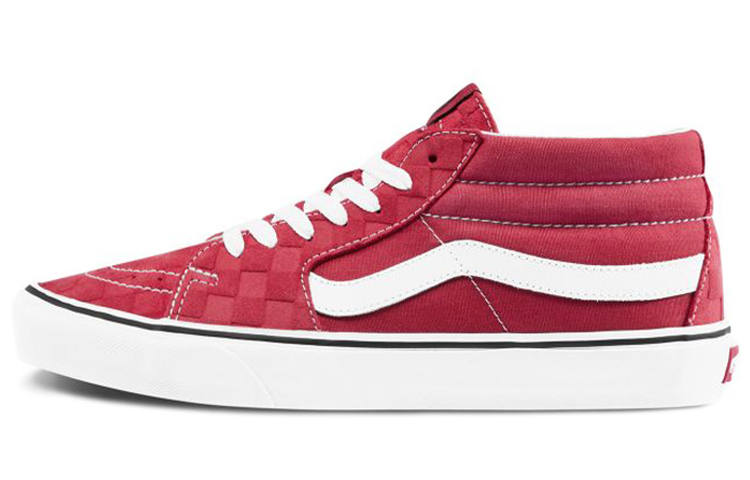 Vans Vans Sk8 Mid Mid Top Skate Shoes Unisex Red