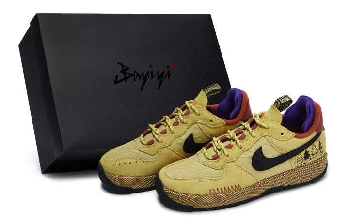 Nike Nike Air Force 1 WILD 811 Manufacturing Christmas Pine Forest, Special Shoe Box Slip Resistant Abrasion Resistant
