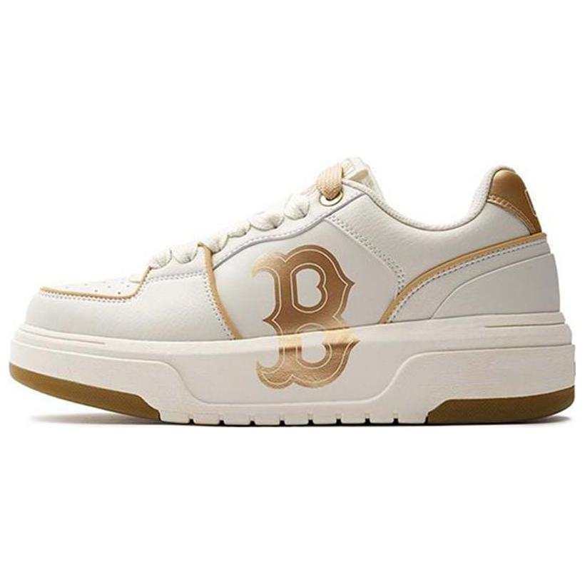 MLB Chunky Liner Cushioning Breathable Low top Skateboard Shoes Unisex Gold