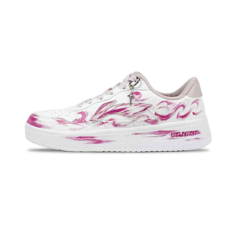 Li-Ning Li Ning Floating Boat Coverage Abrasion Resistant Coverage Abrasion Resistant Low top Skateboard Shoes Women's