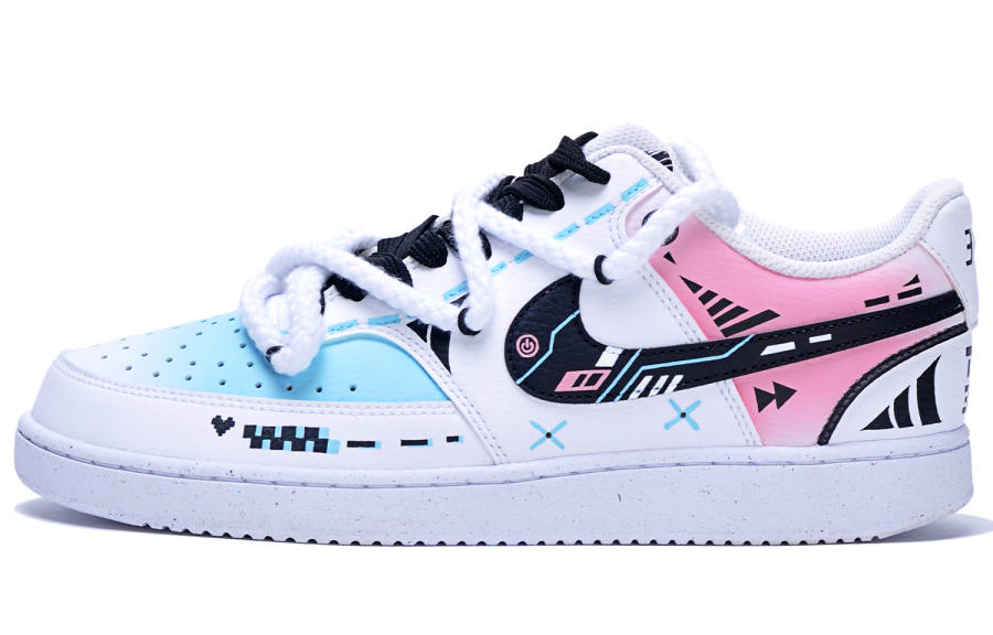 Nike Nike Court Vision 1 Abrasion Resistant Abrasion Resistant Low top Skateboard Shoes Men's Blue Pink