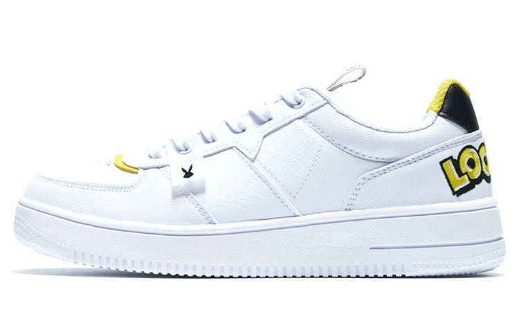 XTEP Skateboard Shoes Women's Low Top White/Yellow