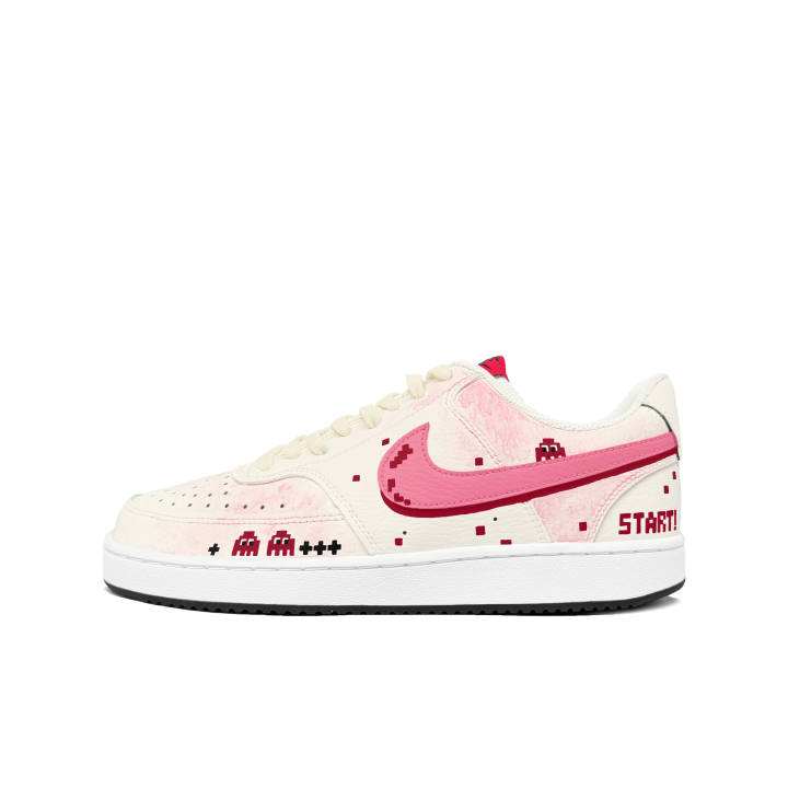 Nike Nike Court Vision 1 Quantum Graffiti Leather Quick Dry Abrasion Resistant Quick Dry Abrasion Resistant Low top