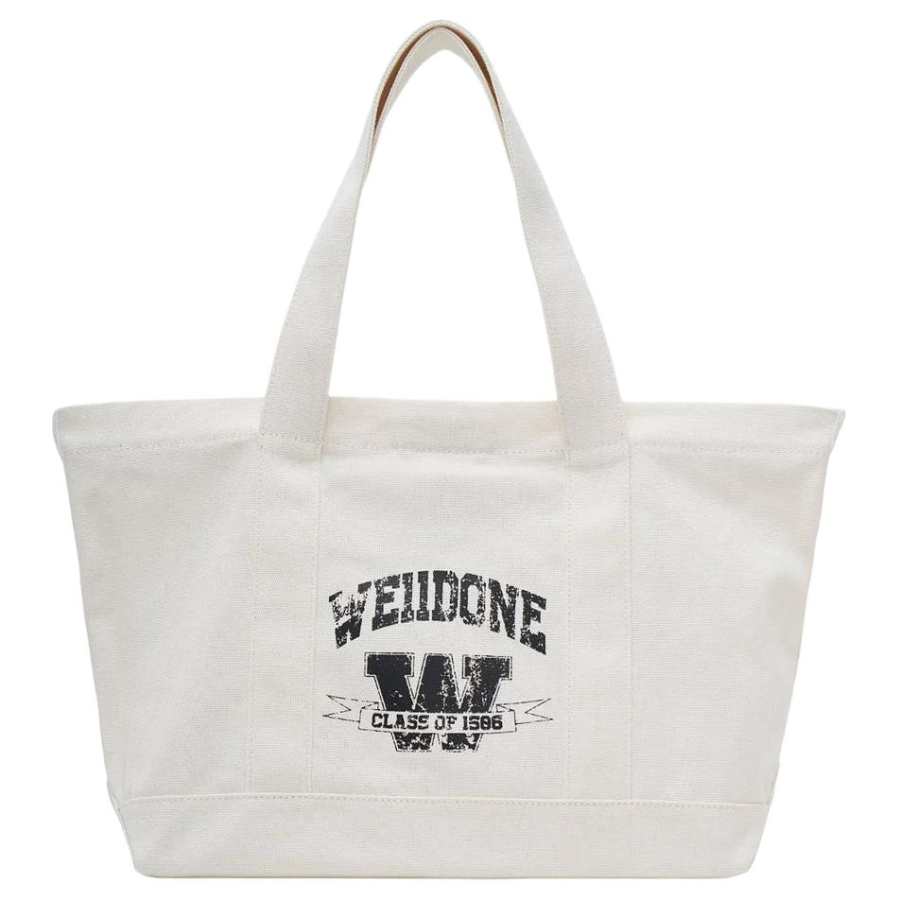 WE11DONE Cotton Handbag Men's Beige