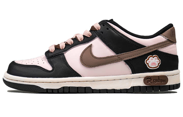 Nike Nike Dunk Low RISK Low top Skateboard Shoes GS Black Pink Brown