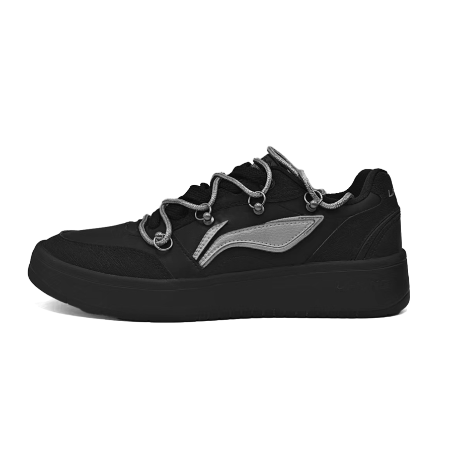 Li-Ning Li Ning Sycee V3 Non slip Lightweight Low top Skateboard Shoes Men's Black Silver