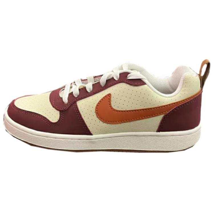 Nike Nike Court Borough Slip Resistant Abrasion Resistant Low top Skateboard Shoes Women's Yellow Red