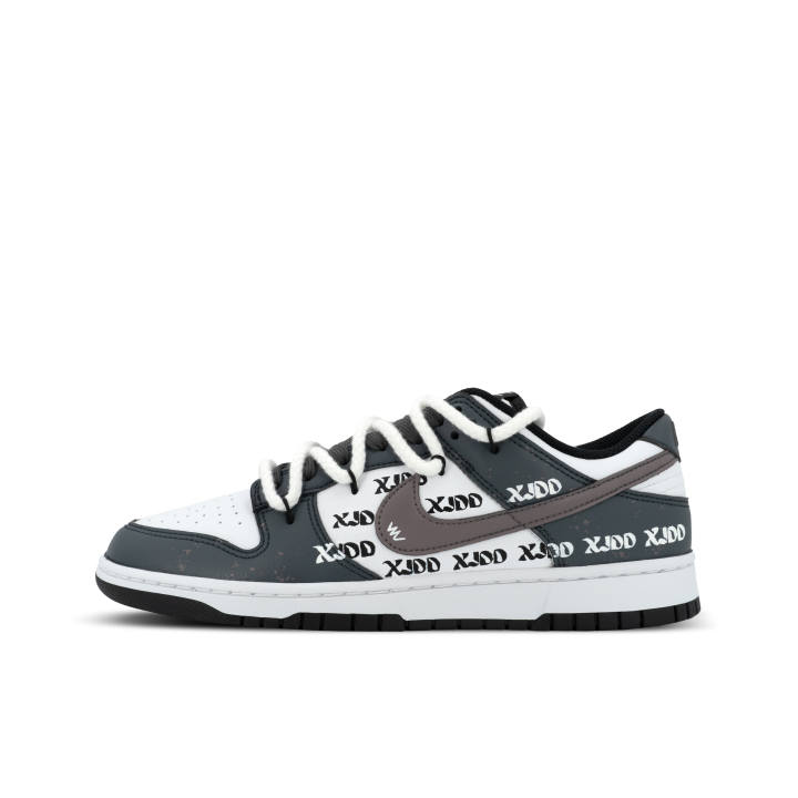 Nike Nike Dunk Gorilla Joking XJDD Iced Americano Low top Skateboard Shoes Unisex Dark Gray White