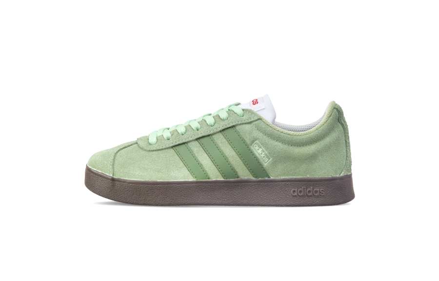 Adidas Adidas VL COURT 2.0 Slip Resistant Abrasion Resistant Low top Skateboard Shoes Unisex Green