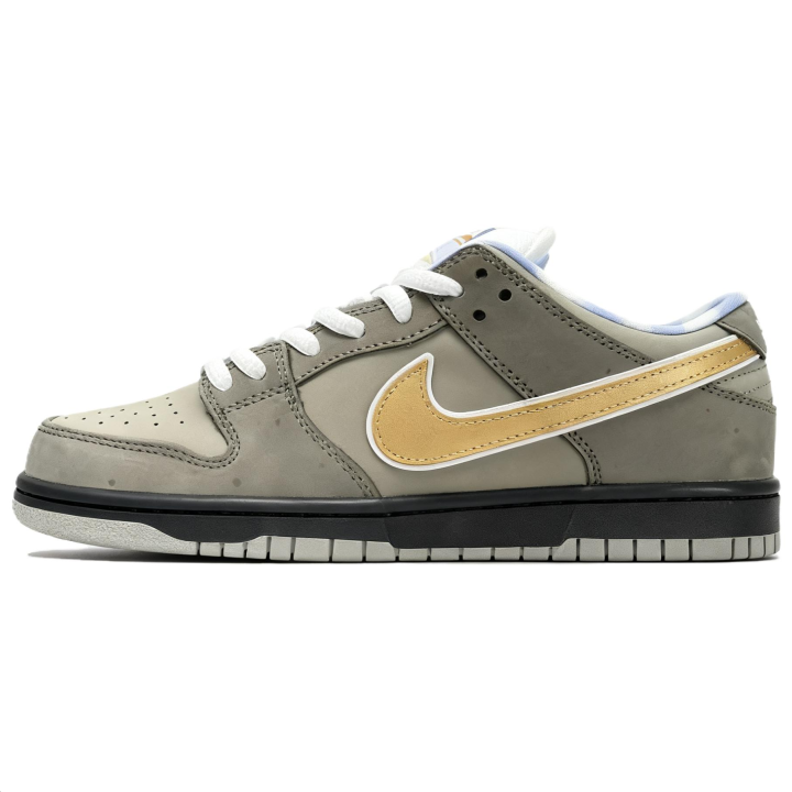 Nike CONCEPTS x Nike SB Dunk Low Cushioning, Wear Resistant Low top Skateboard Shoes Men's Gray Green