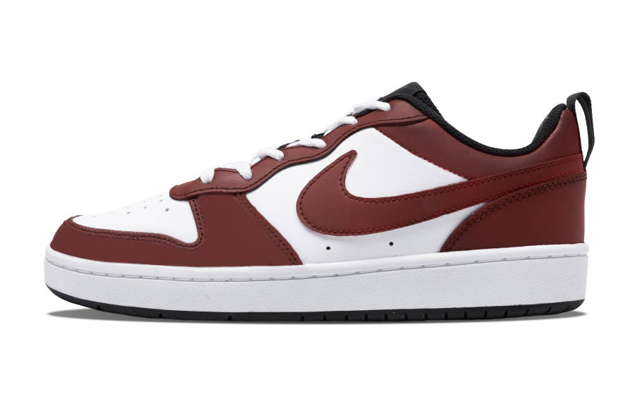 Nike Nike Court Borough Low 2 Burgundy Dream Slip Resistant Abrasion Resistant Low top Skateboard Shoes GS Burgundy