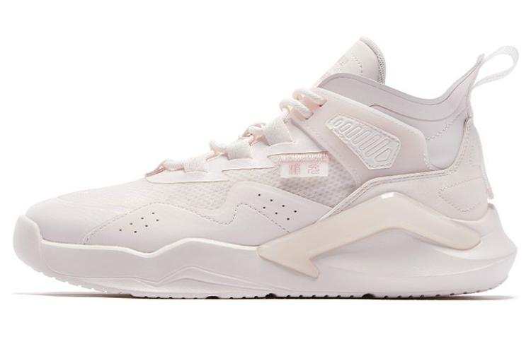QIAODAN Quality Drying Slip Resistant Abrasion Resistant Mid top Skateboard Shoes Women's Pink