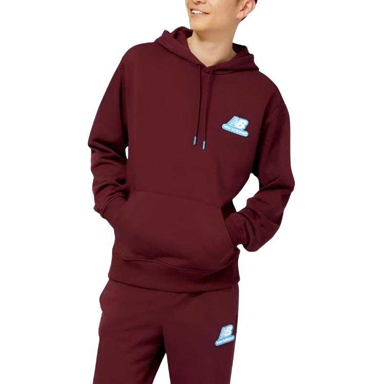New Balance New Balance Sweatshirts Men's Red Hooded Moderate