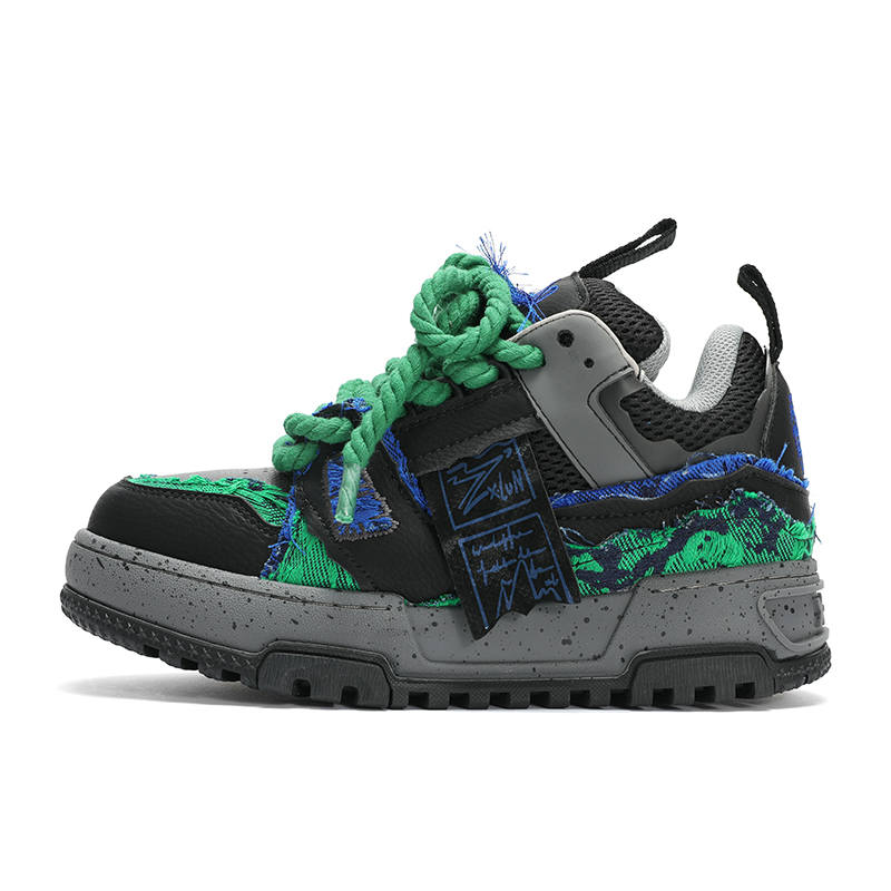 X·LUN Cushioning Height Increasing Slip Resistant Mid top Skateboard Shoes Unisex