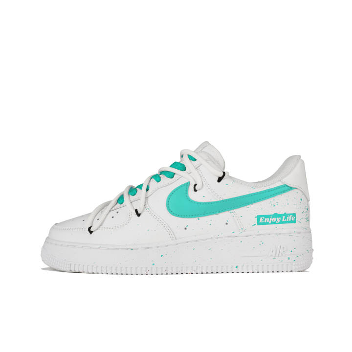Nike Nike Air Force 1 Low top Skateboard Shoes Women's White Green