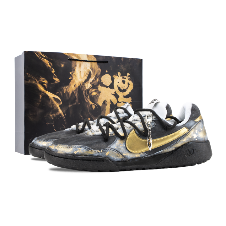 Nike Nike Terra Manta Dark Domain Gilded Light Abrasion Resistant Skateboard Shoes Men's Black Gold