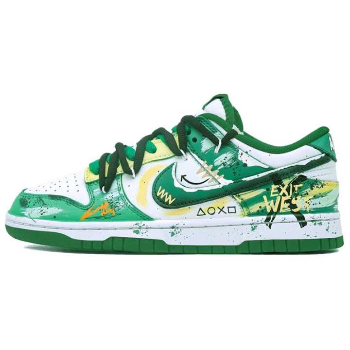 Nike Nike Dunk Electronic Game Wave Cushioning Abrasion Resistant Cushioning, Wear Resistant Low top Skateboard Shoes Unisex