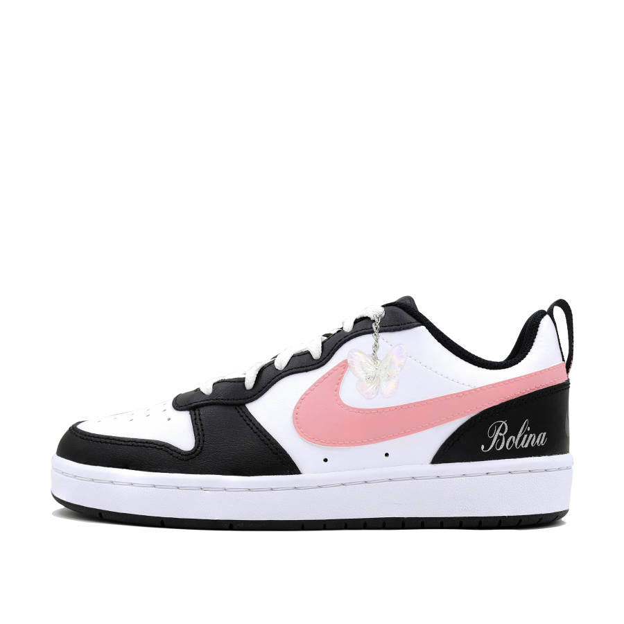 Nike Nike Court Borough Pink Ink Star Brief, Whale Heart Leather Slip Resistant Cushioning Abrasion Resistant