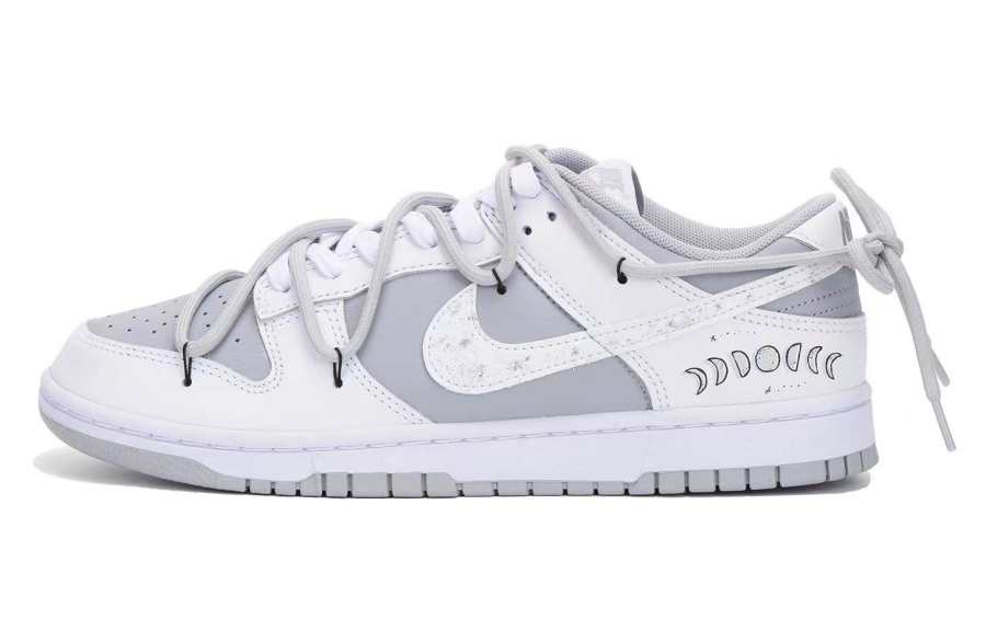Nike Nike Dunk Low Retro Secret Love Collection Low top Skateboard Shoes Men's Gray White