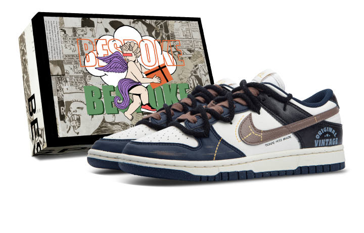 Nike Nike Dunk Abrasion Resistant Low top Skateboard Shoes Women's Blue