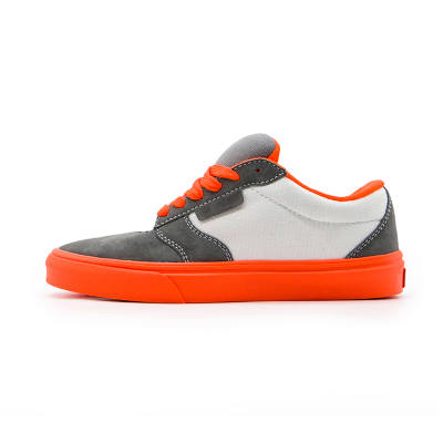 VXDT Suede Abrasion Resistant Slip Resistant Low top Skateboard Shoes Unisex Gray