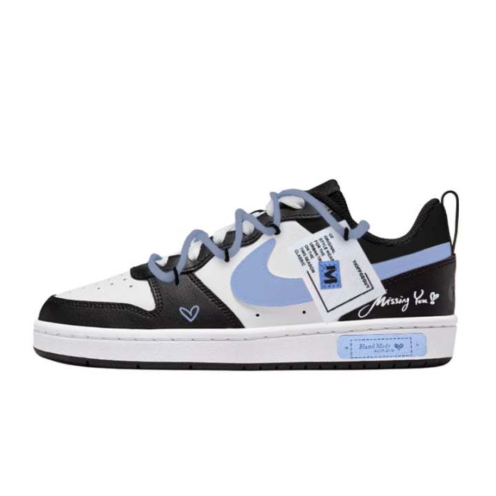 Nike Nike Court Borough Milk Blue Love Letter Low top Skateboard Shoes Women's Blue