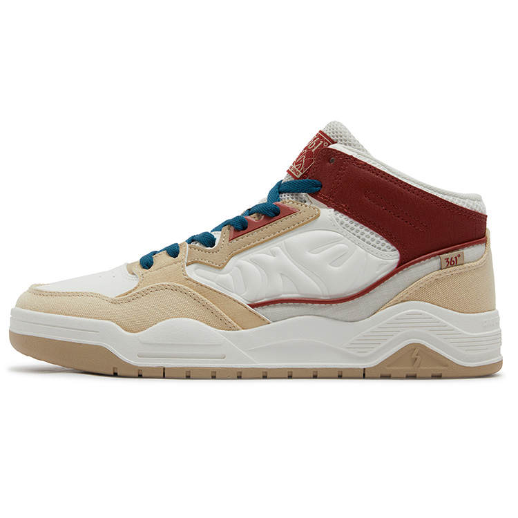 361° Abrasion Resistant Cushioning High top Skateboard Shoes Men's Malt Light Brown