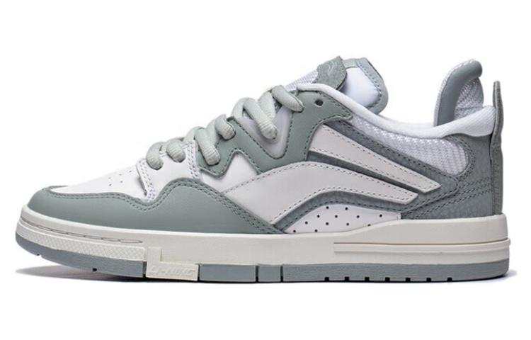 Li-Ning Li Ning Wave PRO Slip Resistant Cushioning Abrasion Resistant Support Low top Skateboard Shoes Women's Gray White