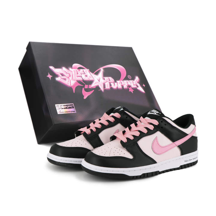 Nike Nike Dunk Black Pink Low top Skateboard Shoes Women's Black Pink