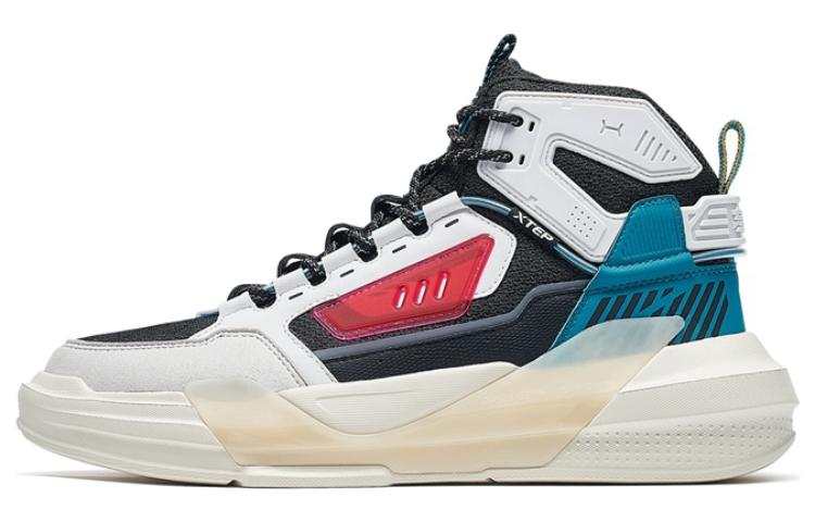 XTEP Hunting Collection Textile, Synthetic Leather Slip Resistant Abrasion Resistant High top Skateboard Shoes Men's