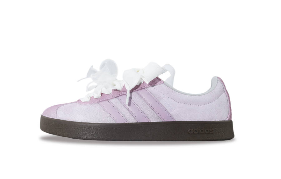 Adidas Neo VL Court 2.0 Slip Resistant Abrasion Resistant Low top Skateboard Shoes Unisex Pink