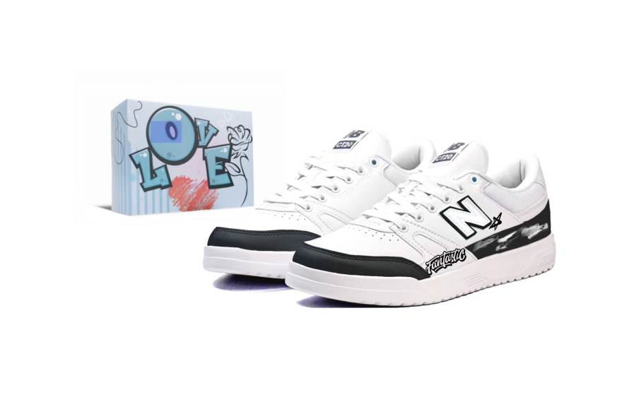 New Balance New Balance NB Ct20 Phantom Wave Graffiti BOX Abrasion Resistant Low top Skateboard Shoes Unisex