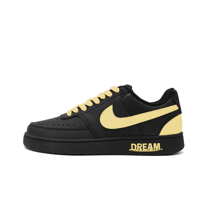 Nike Nike Court Vision Dream Flour Artificial Leather Slip Resistant Abrasion Resistant Low top Skateboard Shoes Unisex