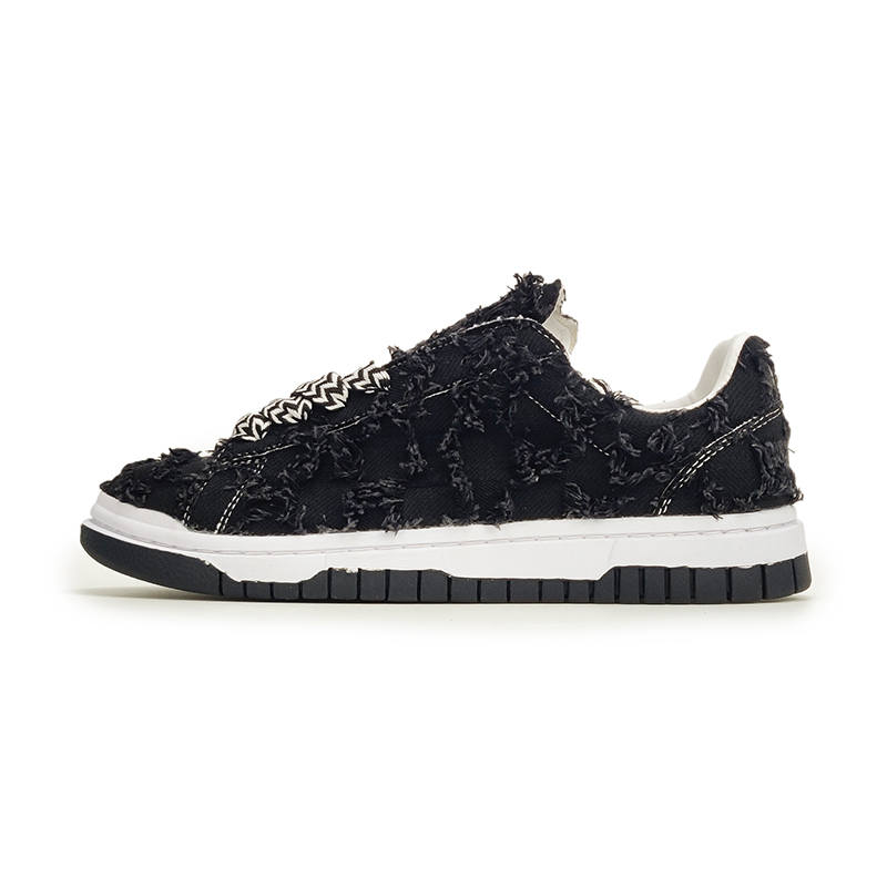 VXDT Skateboard Shoes Unisex Low Top Black/White