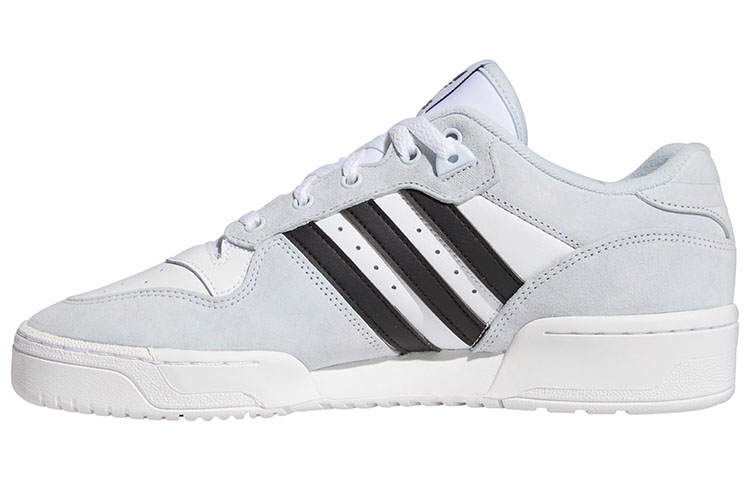 Adidas Originals Rivalry Low Textile, Synthetic Leather Sports Low top Skateboard Shoes Men's Gray White